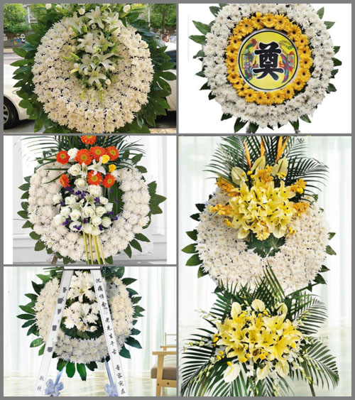 四川成都武侯区双楠街道百花社区花圈速递